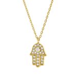 Collier Gelbgold 18kt 0,13 Diamantschmuck mit 23 Diamanten - 4O812