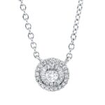 Collier Weißgold 18kt 0,20 Diamantschmuck mit 37 Diamanten - 4O818