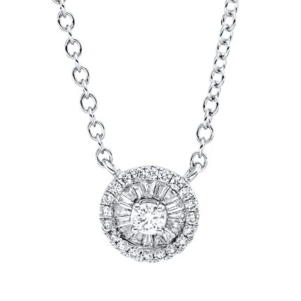 Collier Weißgold 18kt 0,20 Diamantschmuck mit 37 Diamanten - 4O818