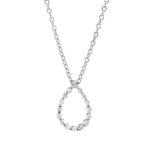 Collier Weißgold 18kt 0,11 Diamantschmuck mit 16 Diamanten - 4O819