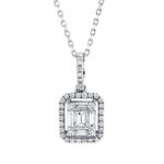 Collier Weißgold 18kt 0,31 Diamantschmuck mit 41 Diamanten - 4O823