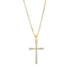 Collier Gelbgold 18kt 0,15 Diamantschmuck mit 22 Diamanten - 4O828