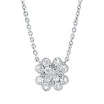 Collier Weißgold 18kt 0,33 Diamantschmuck mit 17 Diamanten - 4O839