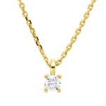Collier 4er-Krappe Gelbgold 18kt 0,15 Diamantschmuck mit 1 Diamanten - 4P307