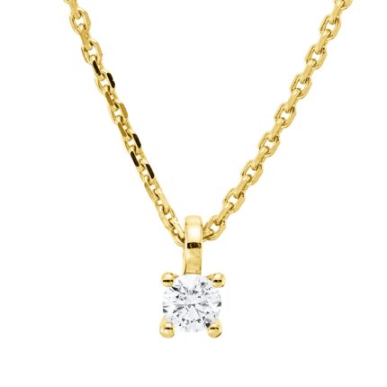 Collier 4er-Krappe Gelbgold 18kt 0,15 Diamantschmuck mit 1 Diamanten - 4P307