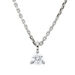 Collier 3er-Krappe Weißgold 18kt 0,25 Diamantschmuck mit 1 Diamanten - 4P312