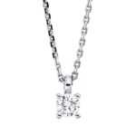 Collier 4er-Krappe Weißgold 18kt 0,25 Diamantschmuck mit 1 Diamanten - 4P351
