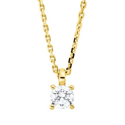 Collier 4er-Krappe Gelbgold 18kt 0,31 Diamantschmuck mit 1 Diamanten - 4P353