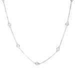 Collier Zarge Weißgold 18kt 1,00 Diamantschmuck mit 14 Diamanten - 4P576