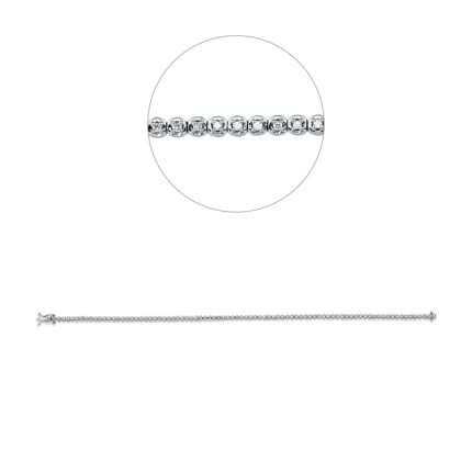 Armband Weißgold 18kt 0,34 Diamantschmuck mit 85 Diamanten - 5D250