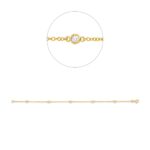 Armband Zarge Gelbgold 18kt 0,23 Diamantschmuck mit 5 Diamanten - 5F604