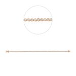 Armband Rosegold 18kt 1,02 Diamantschmuck mit 85 Diamanten - 5F936
