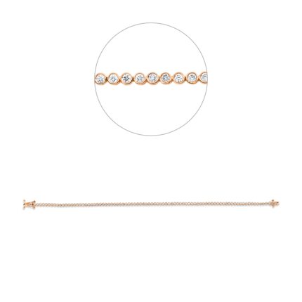 Armband Rosegold 18kt 1,02 Diamantschmuck mit 85 Diamanten - 5F936