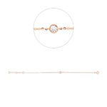 Armband Rosegold 18kt 0,10 Diamantschmuck mit 1 Diamanten - 5G185