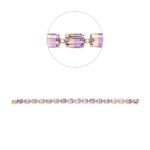 Armband Gelbgold 18kt 0,28 Diamantschmuck Farbstein 26,2 ct - 5G238