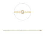 Armband Gelbgold 18kt 0,09 Diamantschmuck mit 1 Diamanten - 5G265