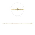 Armband Gelbgold 18kt 0,09 Diamantschmuck mit 3 Diamanten - 5G270